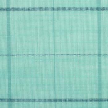 Preview: Baumwolle Tina Karo Muster Leinenoptik Mint von Swafing